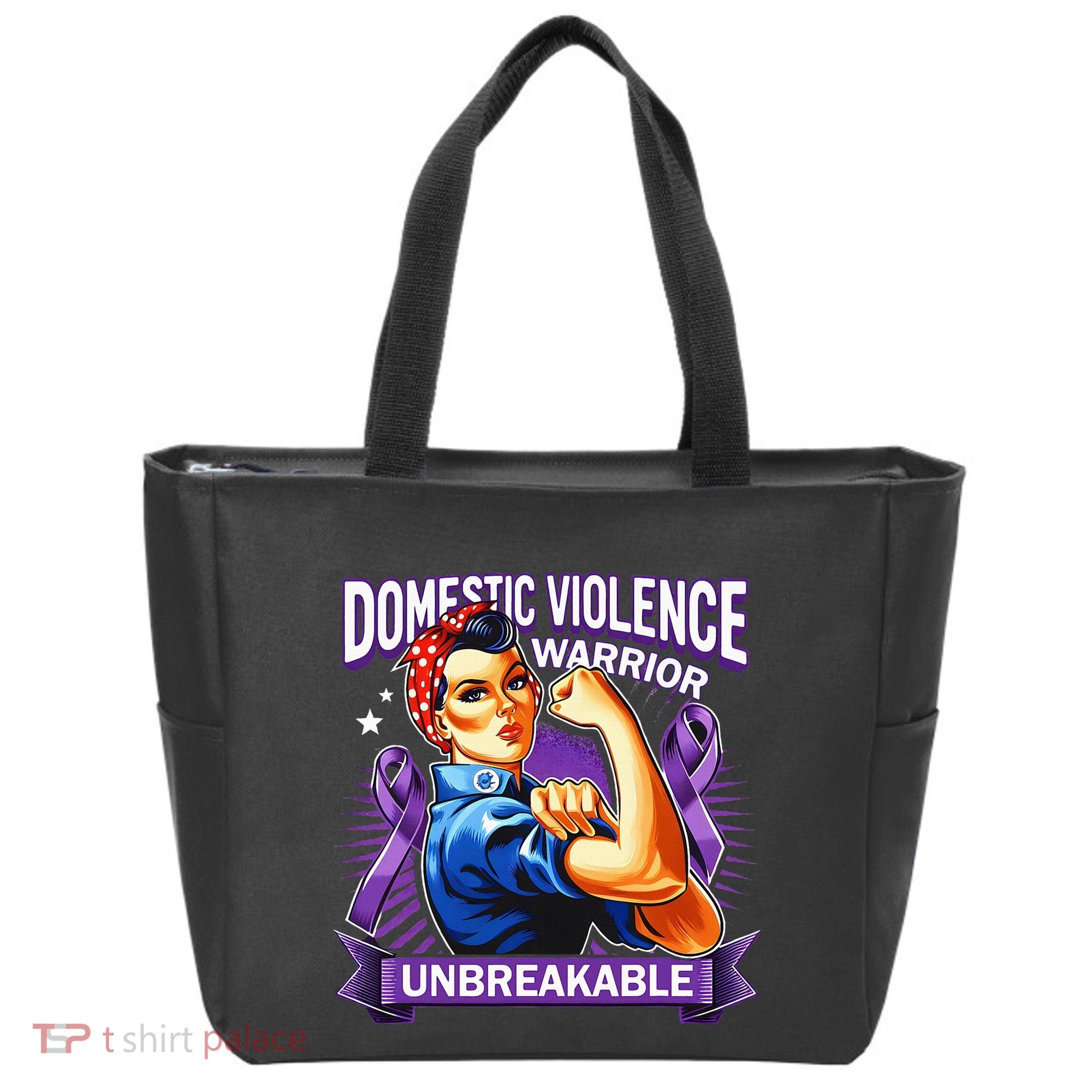 Domestic Violence Warrior Unbreakable Support Squad Tote Bag