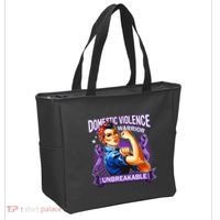 Domestic Violence Warrior Unbreakable Support Squad Tote Bag thumb 2