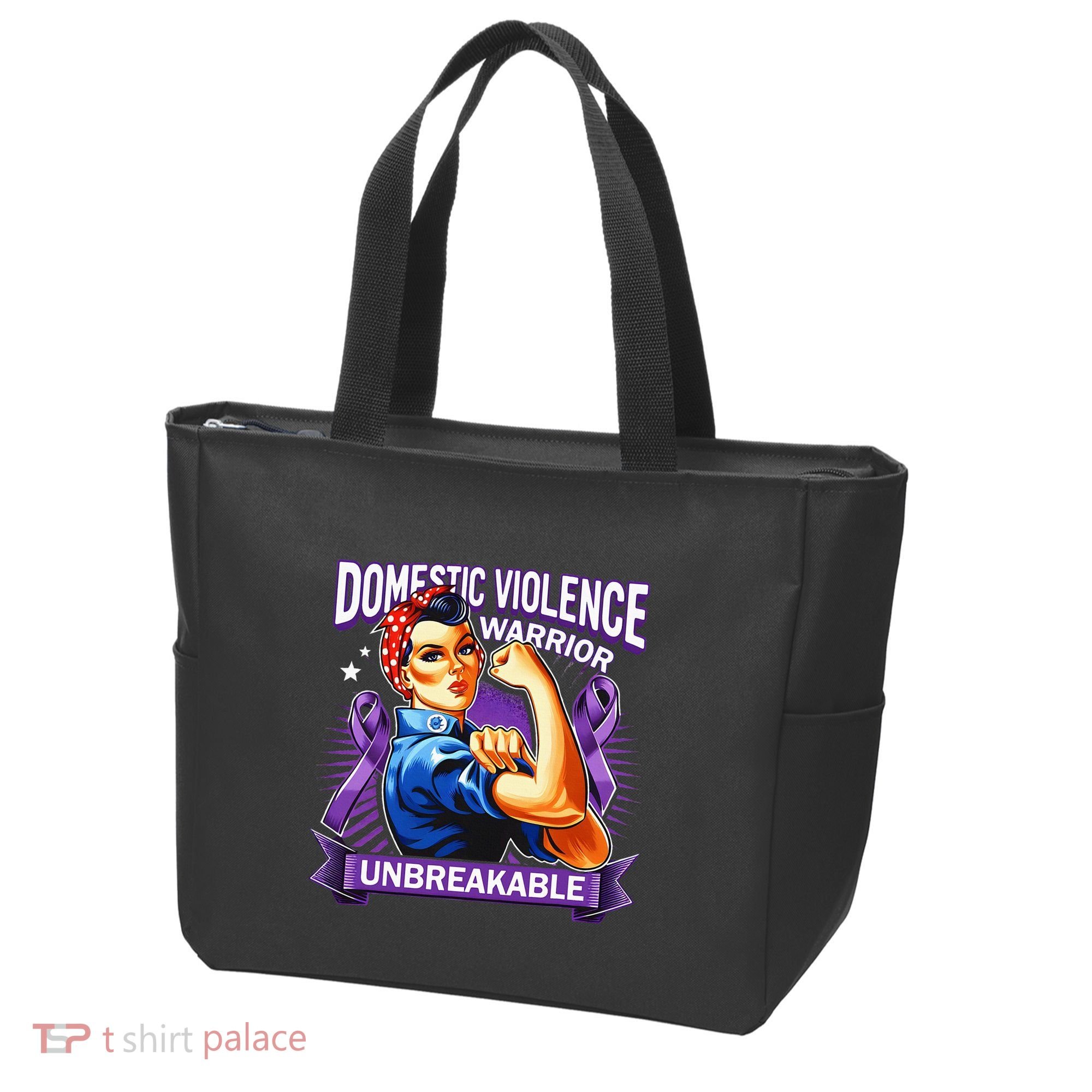 Domestic Violence Warrior Unbreakable Support Squad Tote Bag