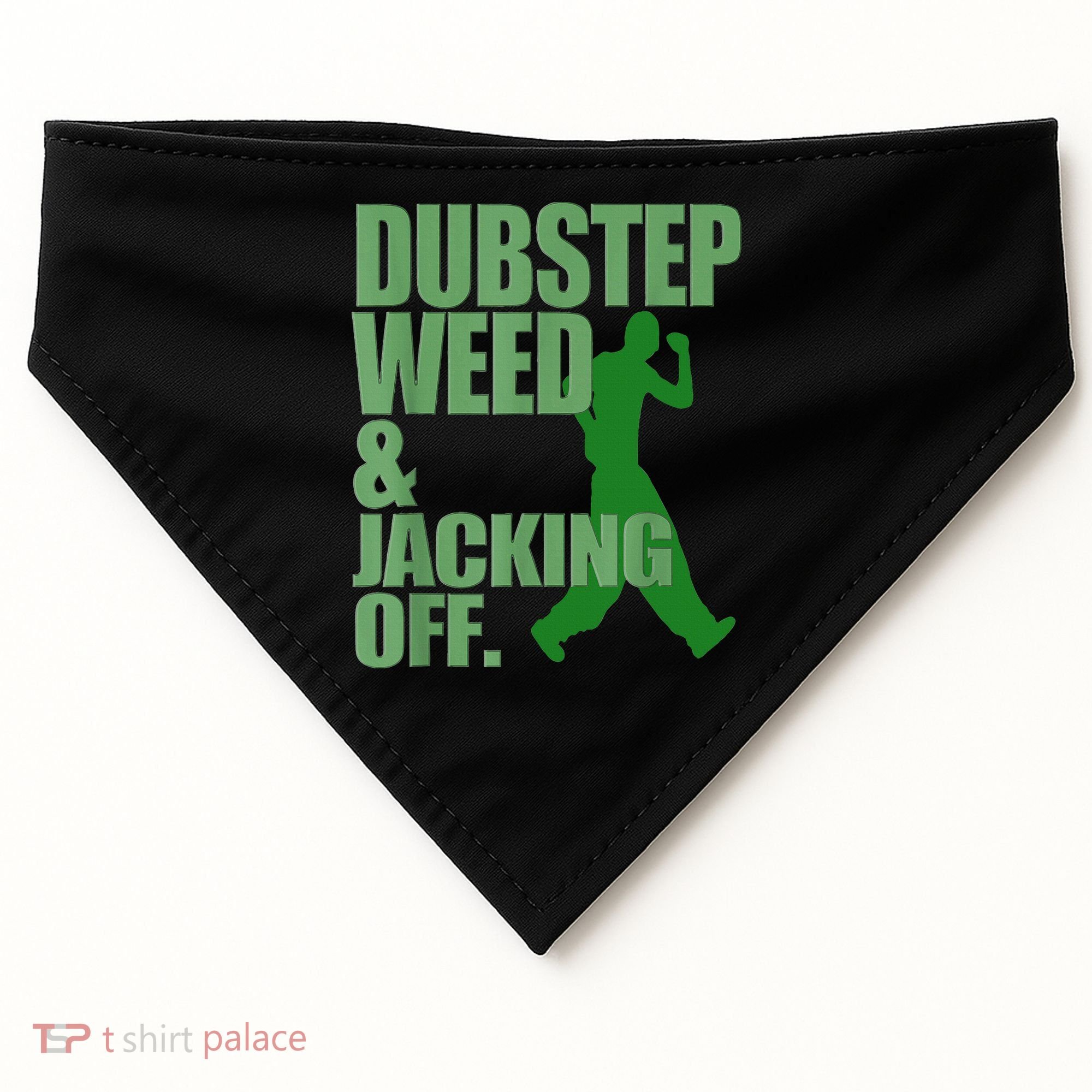 Dubstep Weed And Jacking Off USA-Made Doggie Bandana