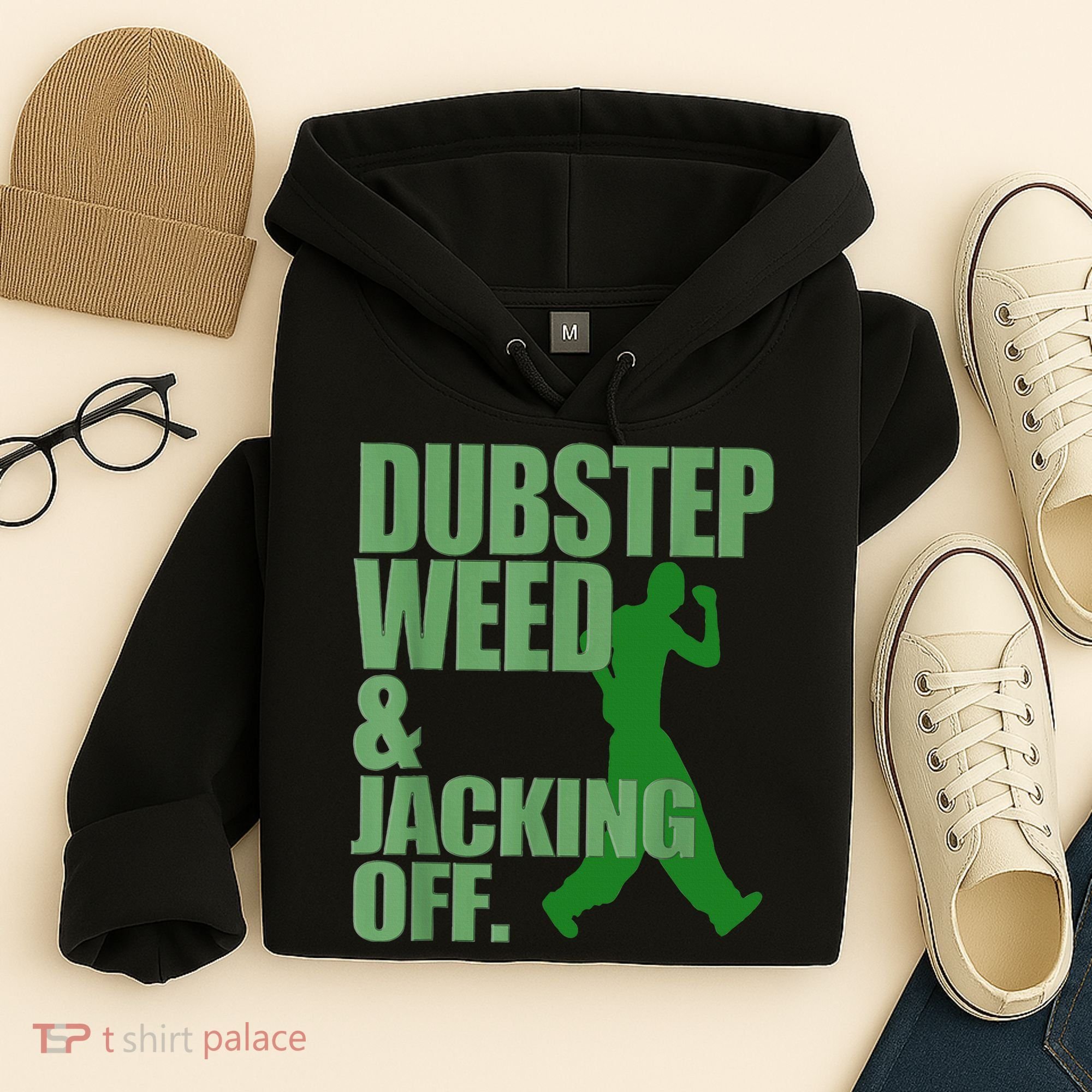 Dubstep Weed And Jacking Off Hoodie