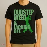 Dubstep Weed And Jacking Off T-Shirt thumb 3