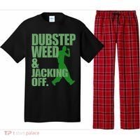 Dubstep Weed And Jacking Off Pajama Set thumb 0