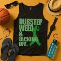 Dubstep Weed And Jacking Off Tank Top thumb 4