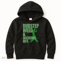 Dubstep Weed And Jacking Off Kids Hoodie thumb 0