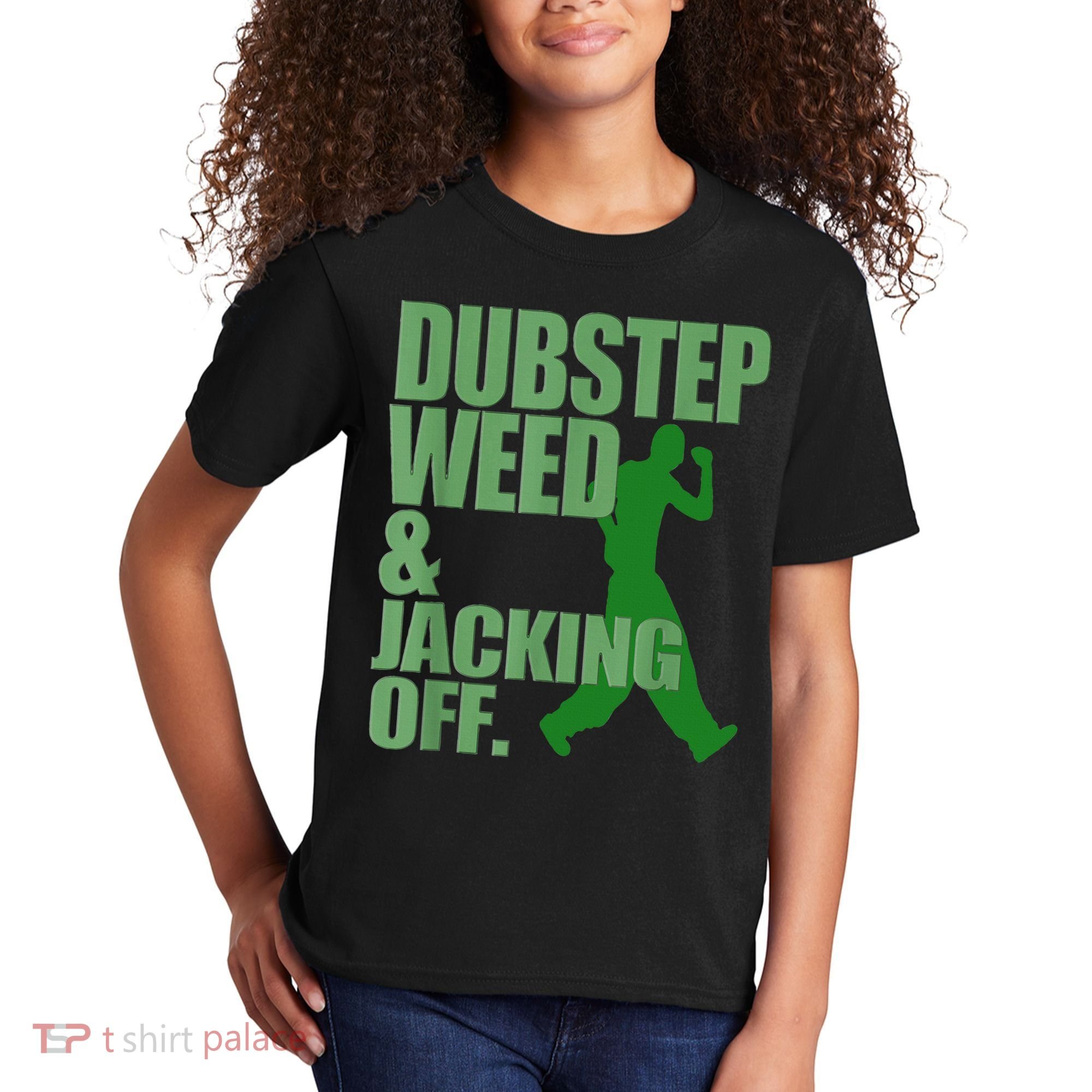 Dubstep Weed And Jacking Off Kids T-Shirt