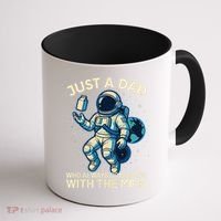 Dad Who Always Came Back With The Milk Star Astronaut Space Coffee Mug thumb 1