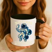 Dad Who Always Came Back With The Milk Star Astronaut Space Coffee Mug thumb 3