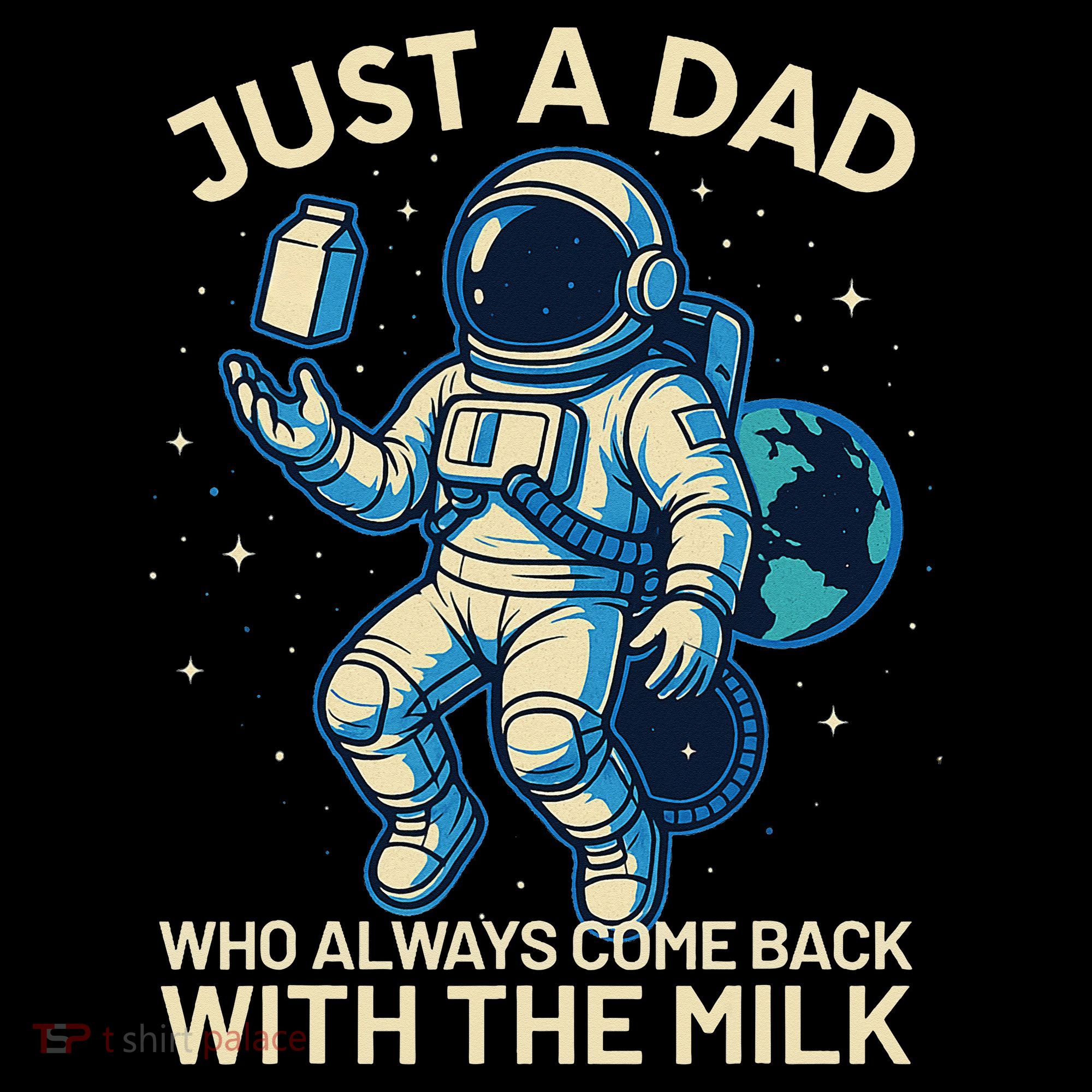 Dad Who Always Came Back With The Milk Star Astronaut Space Coffee Mug