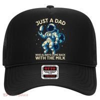 Dad Who Always Came Back With The Milk Star Astronaut Space Hat thumb 0