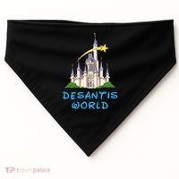 Desantis World Anti Woke Conservative USA-Made Doggie Bandana thumb 0