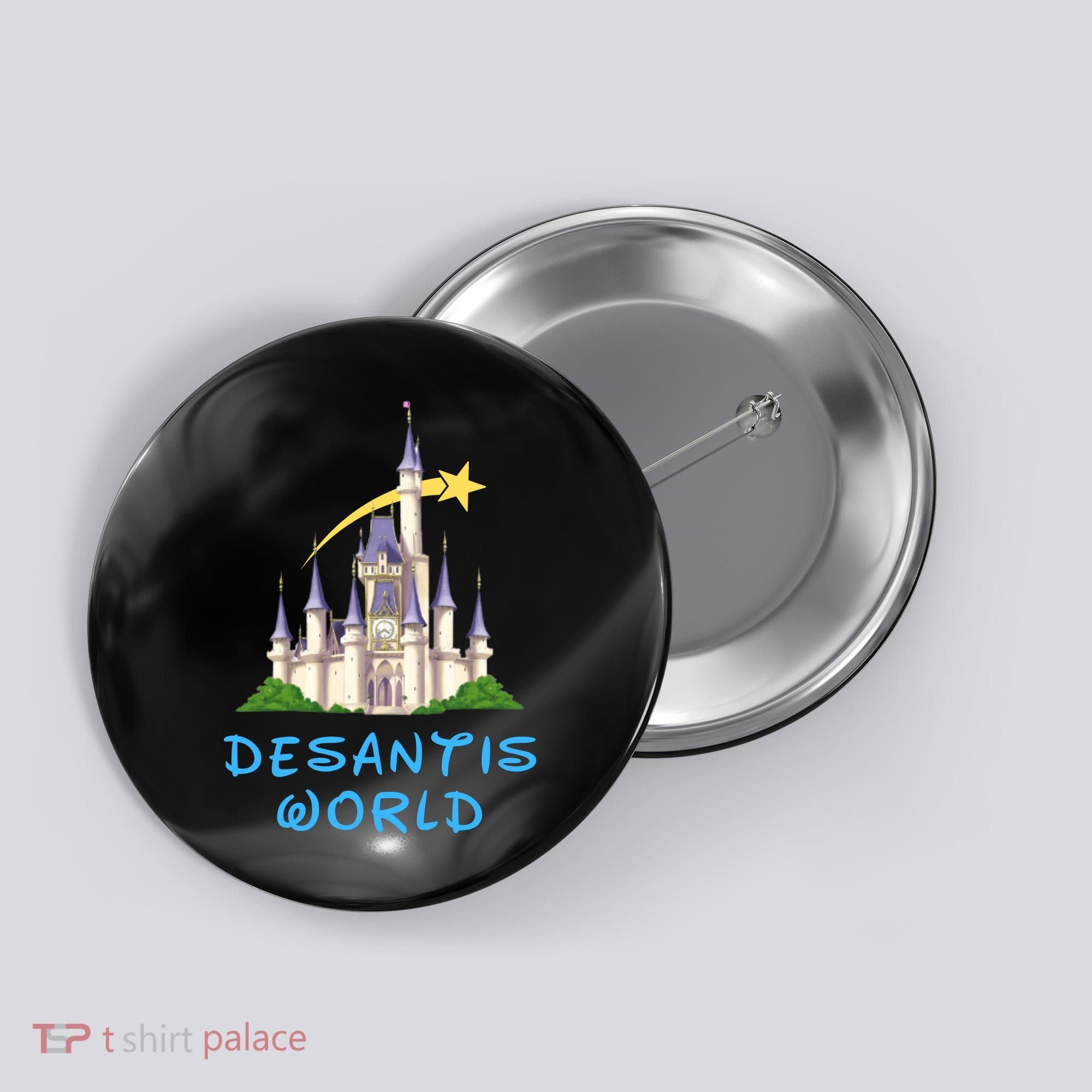 Desantis World Anti Woke Conservative Button