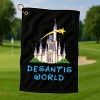 Desantis World Anti Woke Conservative Golf Towel thumb 1