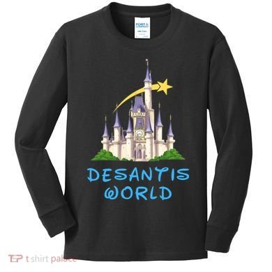 Desantis World Anti Woke Conservative Kids Long Sleeve Shirt