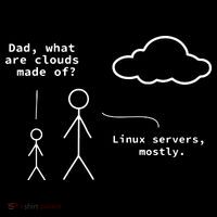 Dad What Are Clouds Made Of Debian Linux Programmer Baby Bodysuit thumb 2