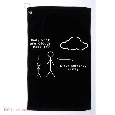 Dad What Are Clouds Made Of Debian Linux Programmer Golf Towel