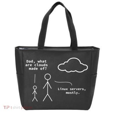 Dad What Are Clouds Made Of Debian Linux Programmer Tote Bag