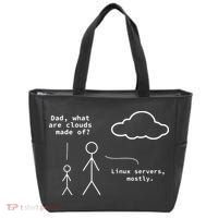 Dad What Are Clouds Made Of Debian Linux Programmer Tote Bag thumb 0