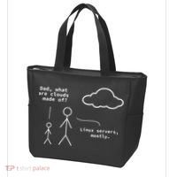 Dad What Are Clouds Made Of Debian Linux Programmer Tote Bag thumb 3