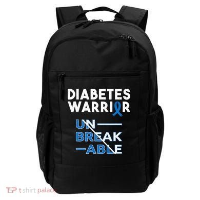 Diabetes Warrior Awareness Diabetic Support Type Gifts Backpack