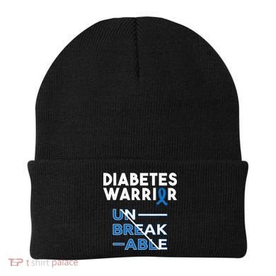 Diabetes Warrior Awareness Diabetic Support Type Gifts Beanie
