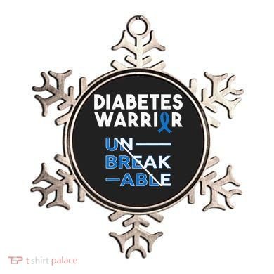 Diabetes Warrior Awareness Diabetic Support Type Gifts Ornament