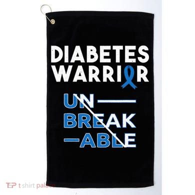 Diabetes Warrior Awareness Diabetic Support Type Gifts Golf Towel