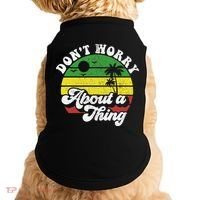 Dont Worry About A Thing Jamaica Rasta Reggae Jamaican Gift Doggie Tank thumb 0