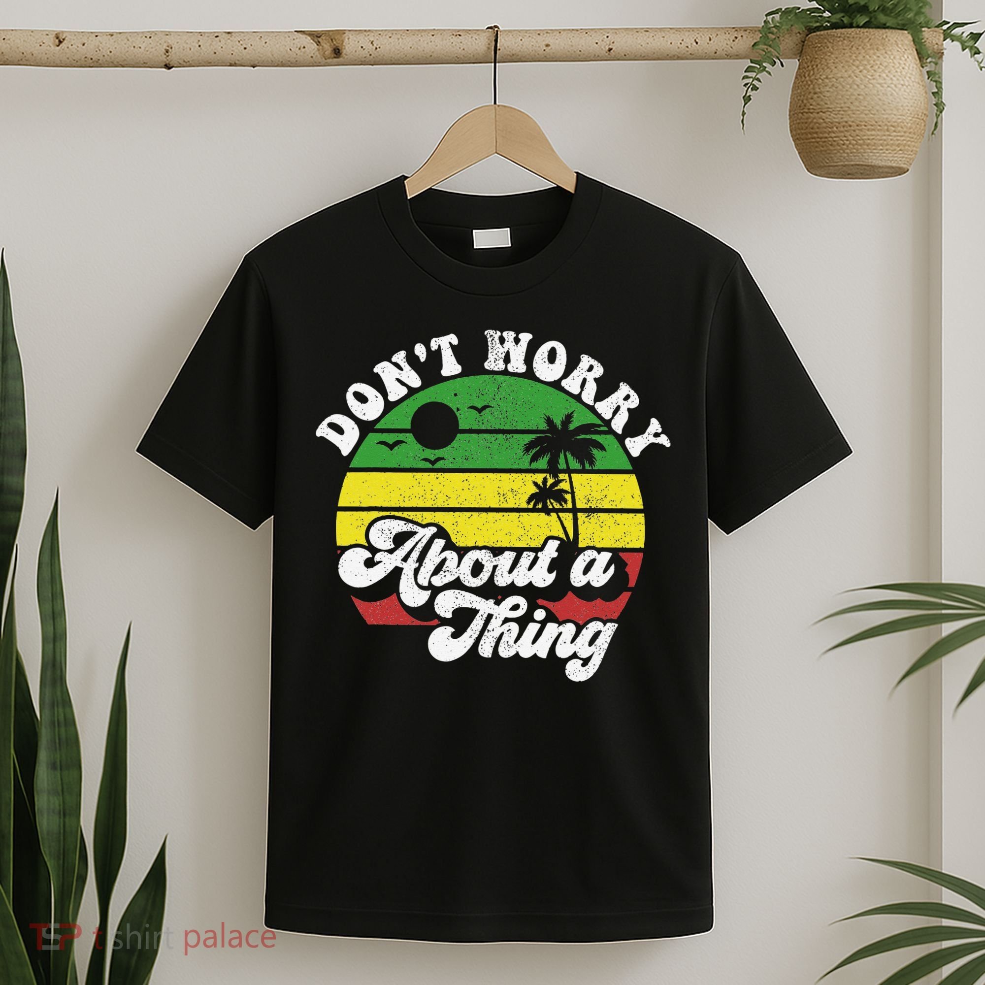 Dont Worry About A Thing Jamaica Rasta Reggae Jamaican Gift T-Shirt