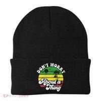 Dont Worry About A Thing Jamaica Rasta Reggae Jamaican Gift Beanie thumb 0