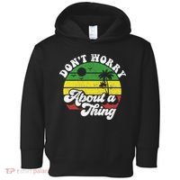 Dont Worry About A Thing Jamaica Rasta Reggae Jamaican Gift Toddler Hoodie thumb 0