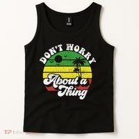 Dont Worry About A Thing Jamaica Rasta Reggae Jamaican Gift Tank Top thumb 2