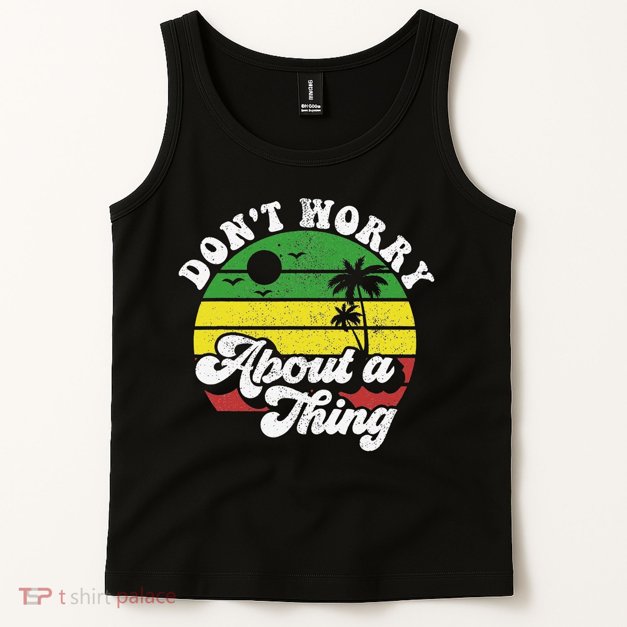 Dont Worry About A Thing Jamaica Rasta Reggae Jamaican Gift Tank Top