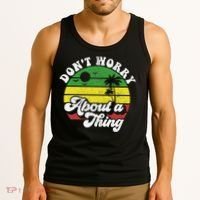 Dont Worry About A Thing Jamaica Rasta Reggae Jamaican Gift Tank Top thumb 3