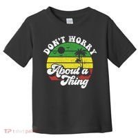 Dont Worry About A Thing Jamaica Rasta Reggae Jamaican Gift Toddler T-Shirt thumb 0
