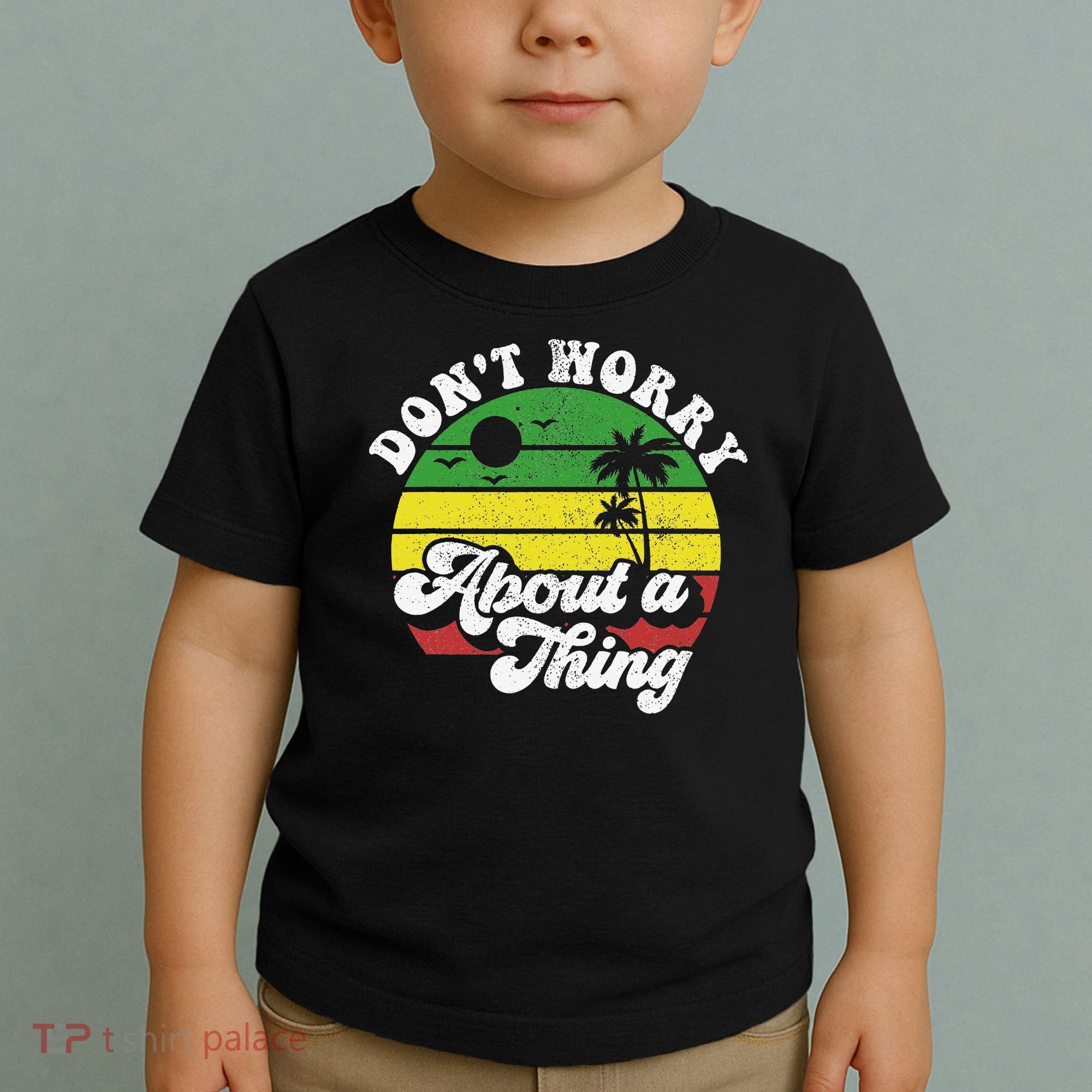 Dont Worry About A Thing Jamaica Rasta Reggae Jamaican Gift Toddler T-Shirt