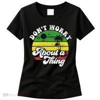 Dont Worry About A Thing Jamaica Rasta Reggae Jamaican Gift Women's T-Shirt thumb 0