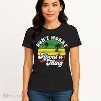 Dont Worry About A Thing Jamaica Rasta Reggae Jamaican Gift Women's T-Shirt thumb 4
