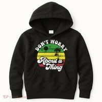 Dont Worry About A Thing Jamaica Rasta Reggae Jamaican Gift Kids Hoodie thumb 0