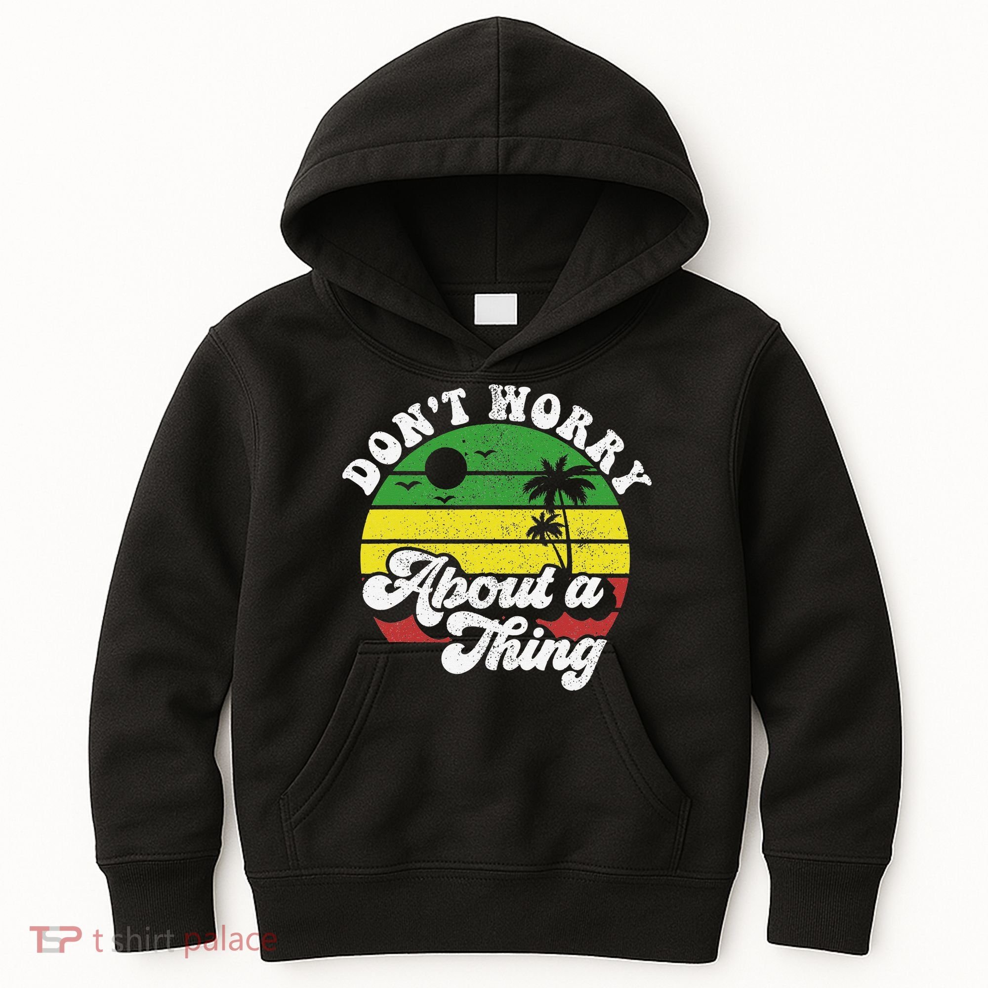 Dont Worry About A Thing Jamaica Rasta Reggae Jamaican Gift Kids Hoodie