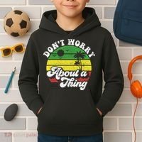 Dont Worry About A Thing Jamaica Rasta Reggae Jamaican Gift Kids Hoodie thumb 2