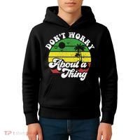 Dont Worry About A Thing Jamaica Rasta Reggae Jamaican Gift Kids Hoodie thumb 4