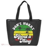 Dont Worry About A Thing Jamaica Rasta Reggae Jamaican Gift Tote Bag thumb 0