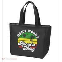 Dont Worry About A Thing Jamaica Rasta Reggae Jamaican Gift Tote Bag thumb 3