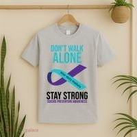 Don't Walk Alone Stay Strong Suicided Prevention Awareness T-Shirt thumb 2