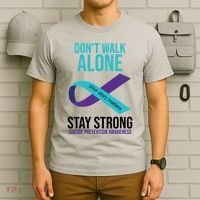 Don't Walk Alone Stay Strong Suicided Prevention Awareness T-Shirt thumb 6