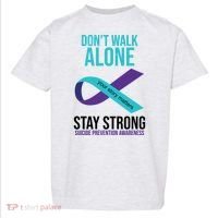 Don't Walk Alone Stay Strong Suicided Prevention Awareness Toddler T-Shirt thumb 0