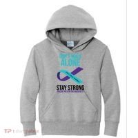 Don't Walk Alone Stay Strong Suicided Prevention Awareness Kids Hoodie thumb 0