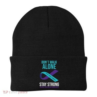 Don't Walk Alone Stay Strong Suicided Prevention Awareness Beanie