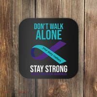 Don't Walk Alone Stay Strong Suicided Prevention Awareness Coaster thumb 0